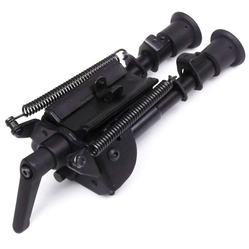 <b>6-9 Inch Tactical/Sniper Profile Adjustable Height Swivel Style Bipod Tilting with Built in Podlock P</b>