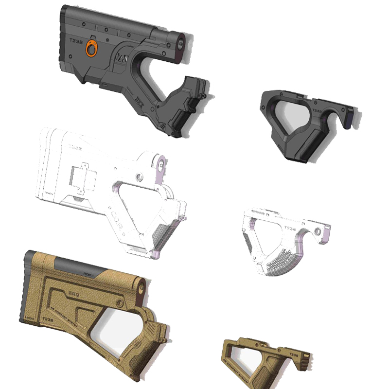 Jinming water bullet gun 3D refit accessory XM316 e