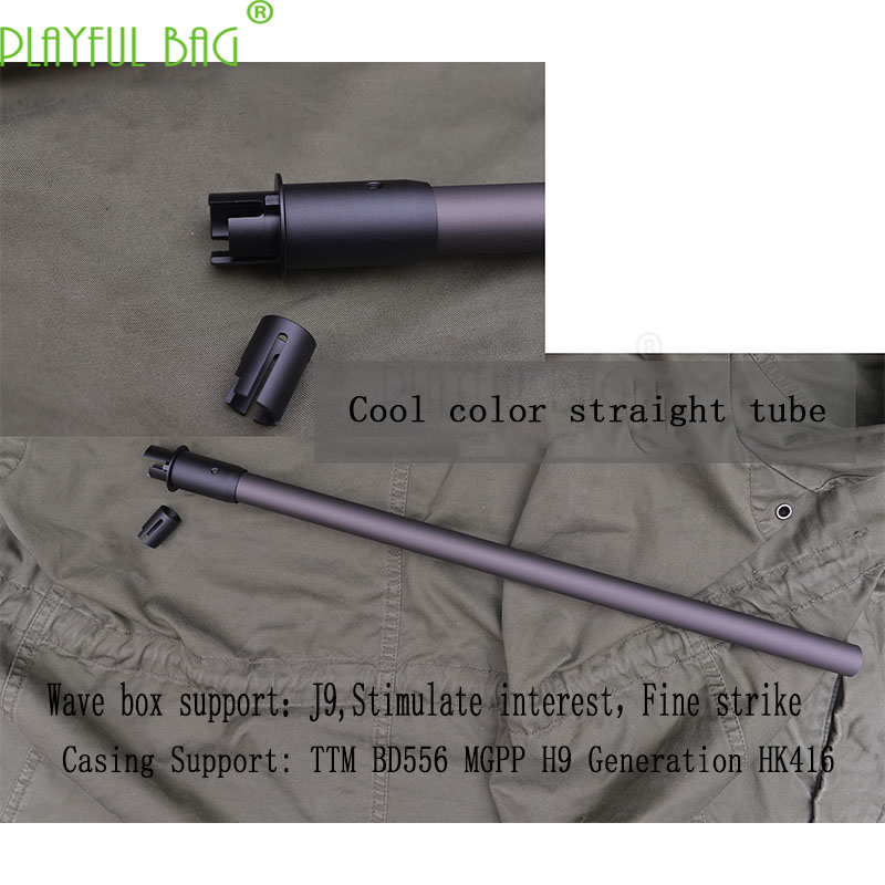 Outdoor CS HK416 Jinming9 gen9 MGPTTM Casing Water Bomb Upgrading Material Outer Tube Casing Fishbone